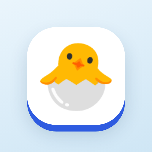 A yellow chick hatching from an egg
